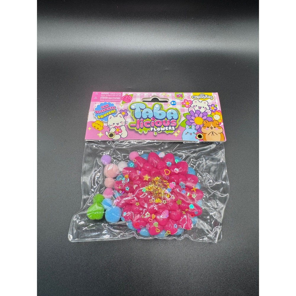 Orb Curiosities Taba-licious Flowers Series 1 Pink Flower Squishy Toy New